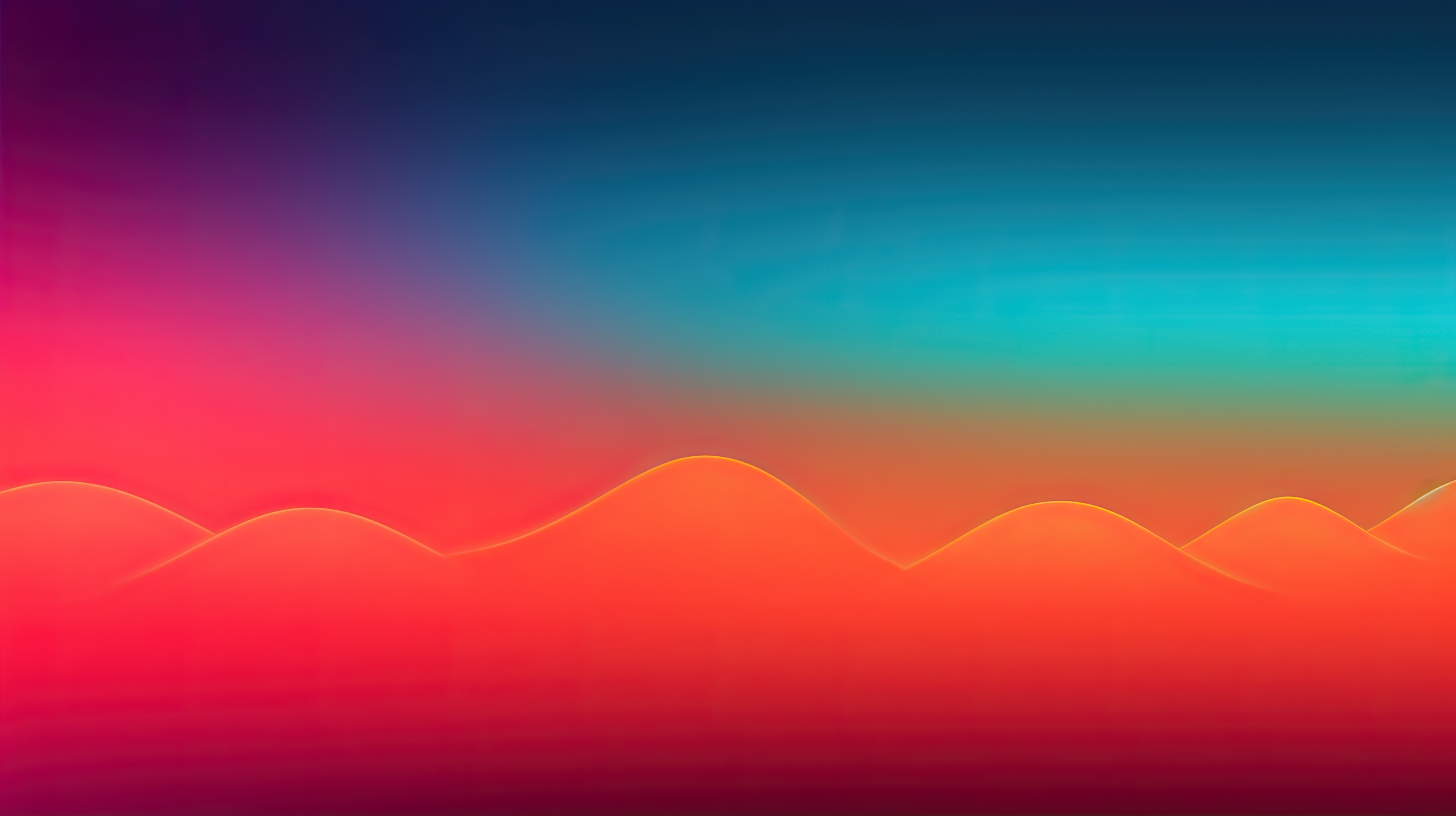 Colorful Waves Background - Abstract Art Wallpaper