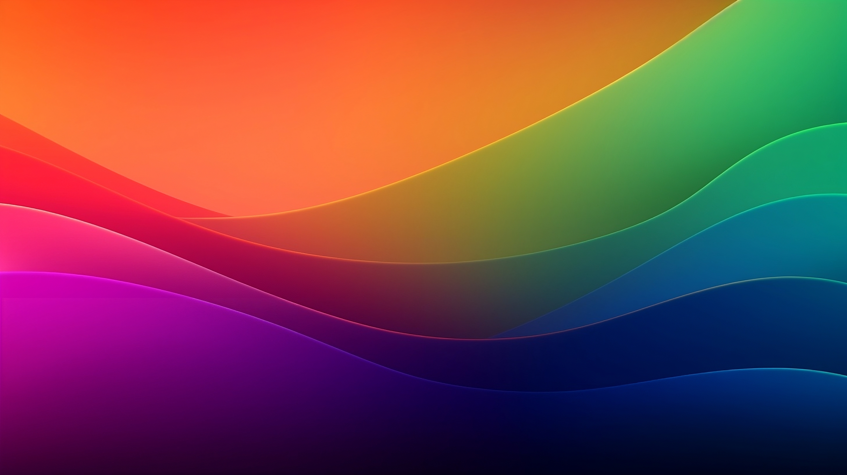 Colorful Waves Background , Abstract Art Wallpaper