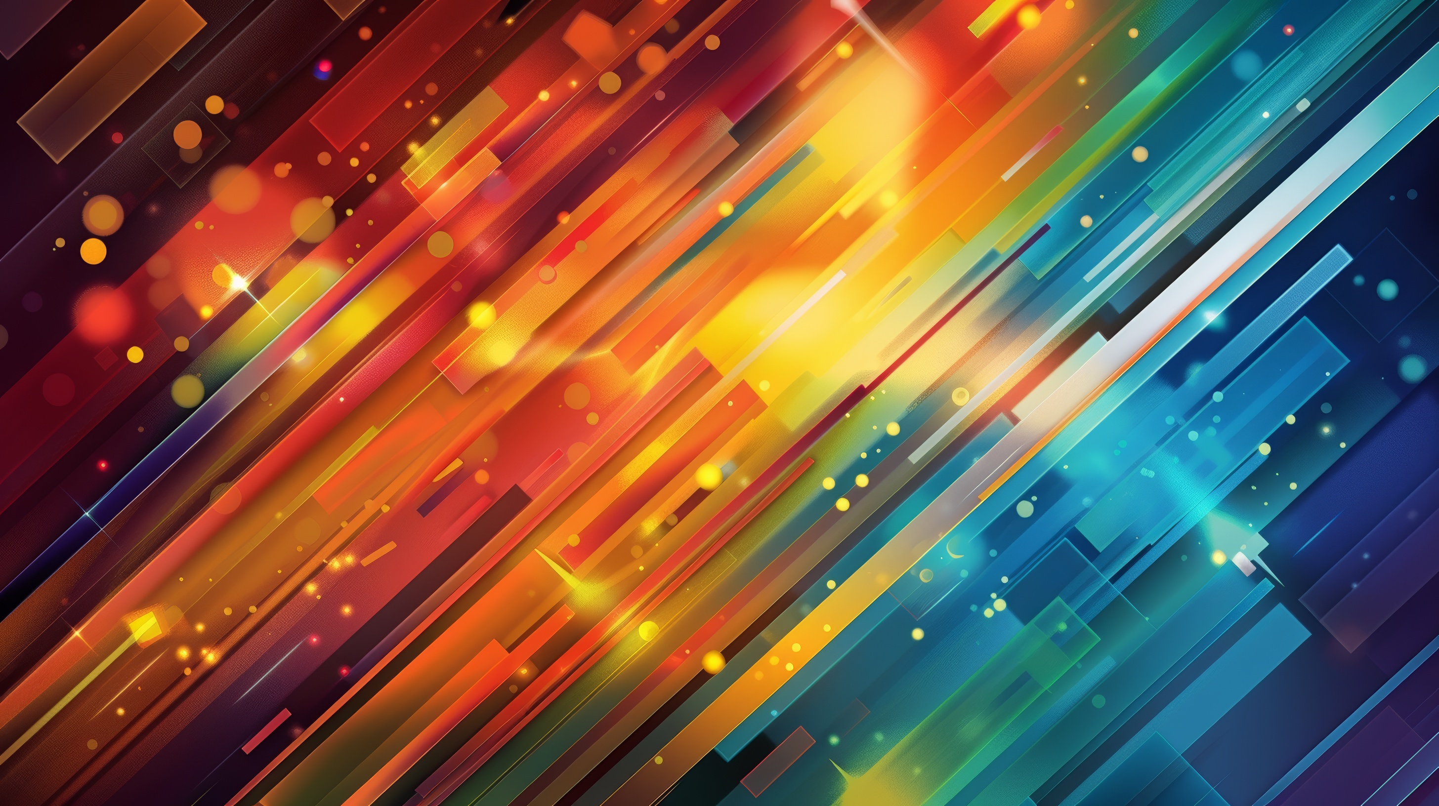 Abstract background with colorful stripes