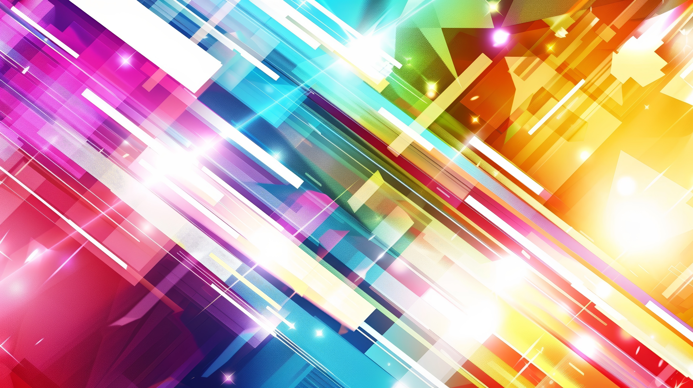 Abstract background with colorful stripes