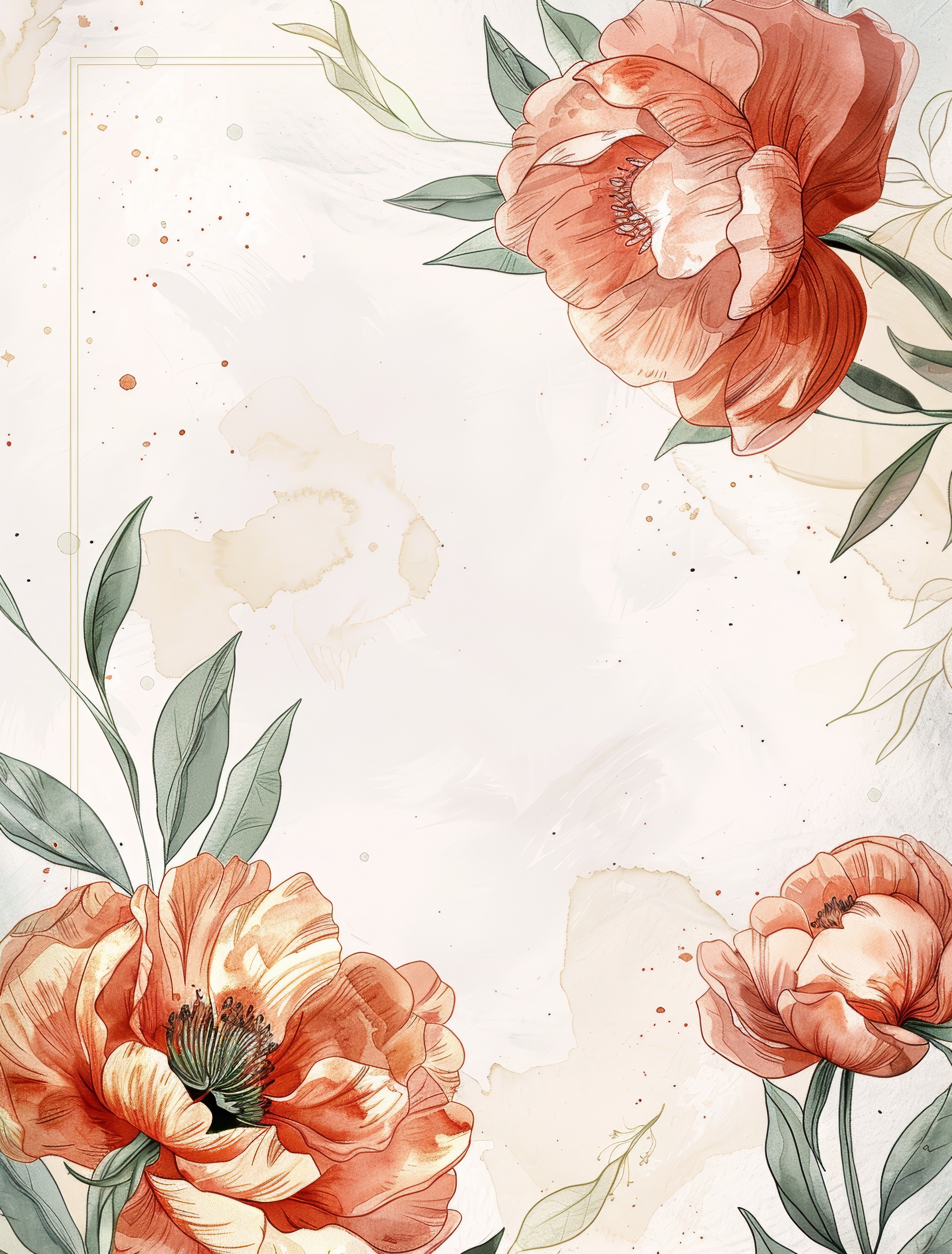Colorful watercolor wild flower for wedding, birthday, card, background, invitation, wallpaper, sticker, decoration
