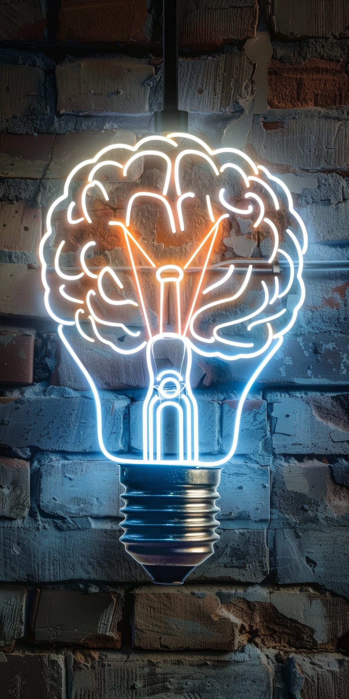 Creative glowing light bulb and innovation concept