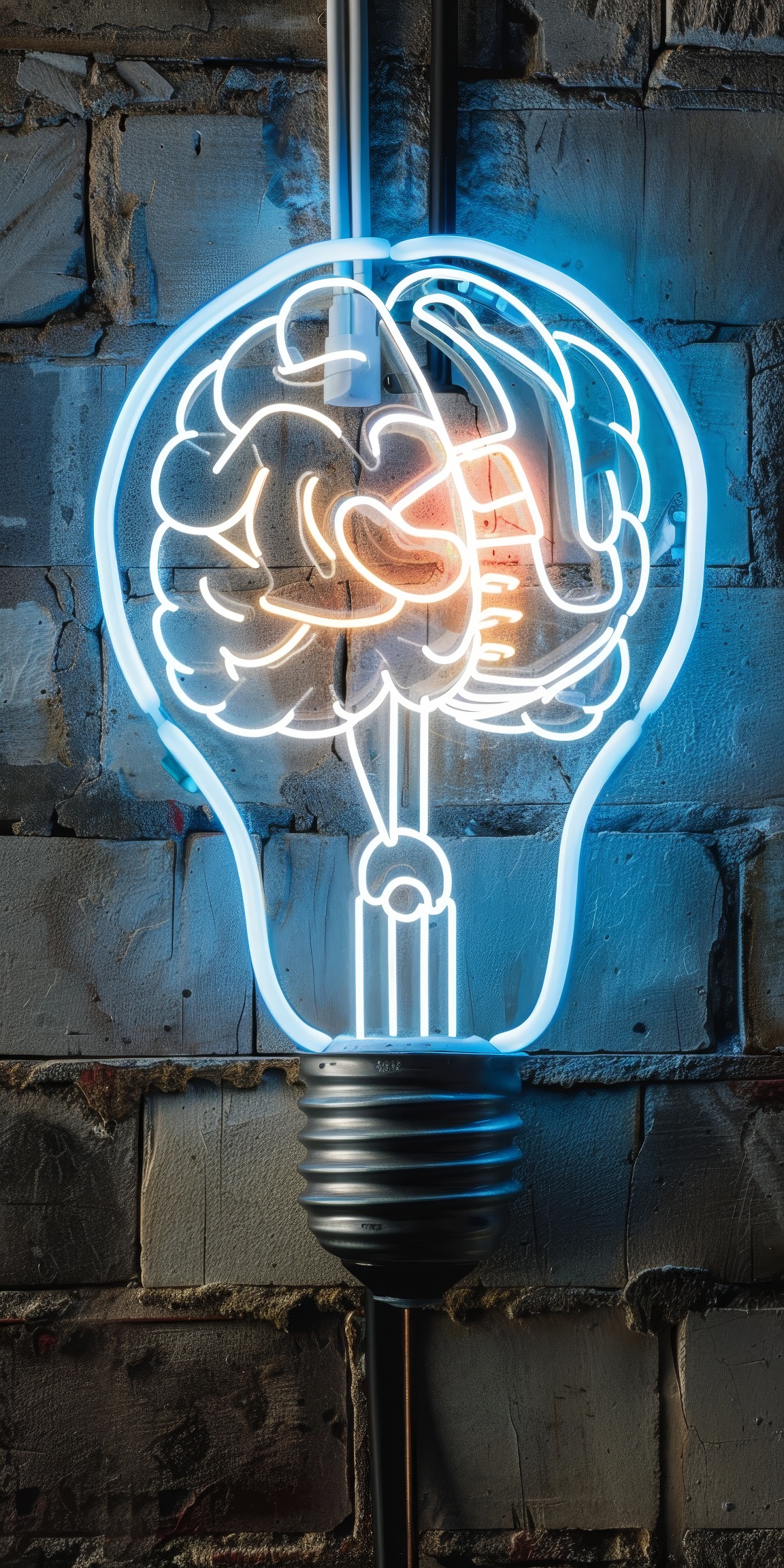 Creative glowing light bulb and innovation concept