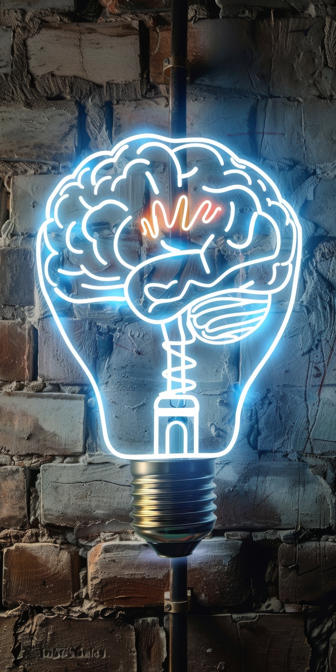 Creative glowing light bulb and innovation concept