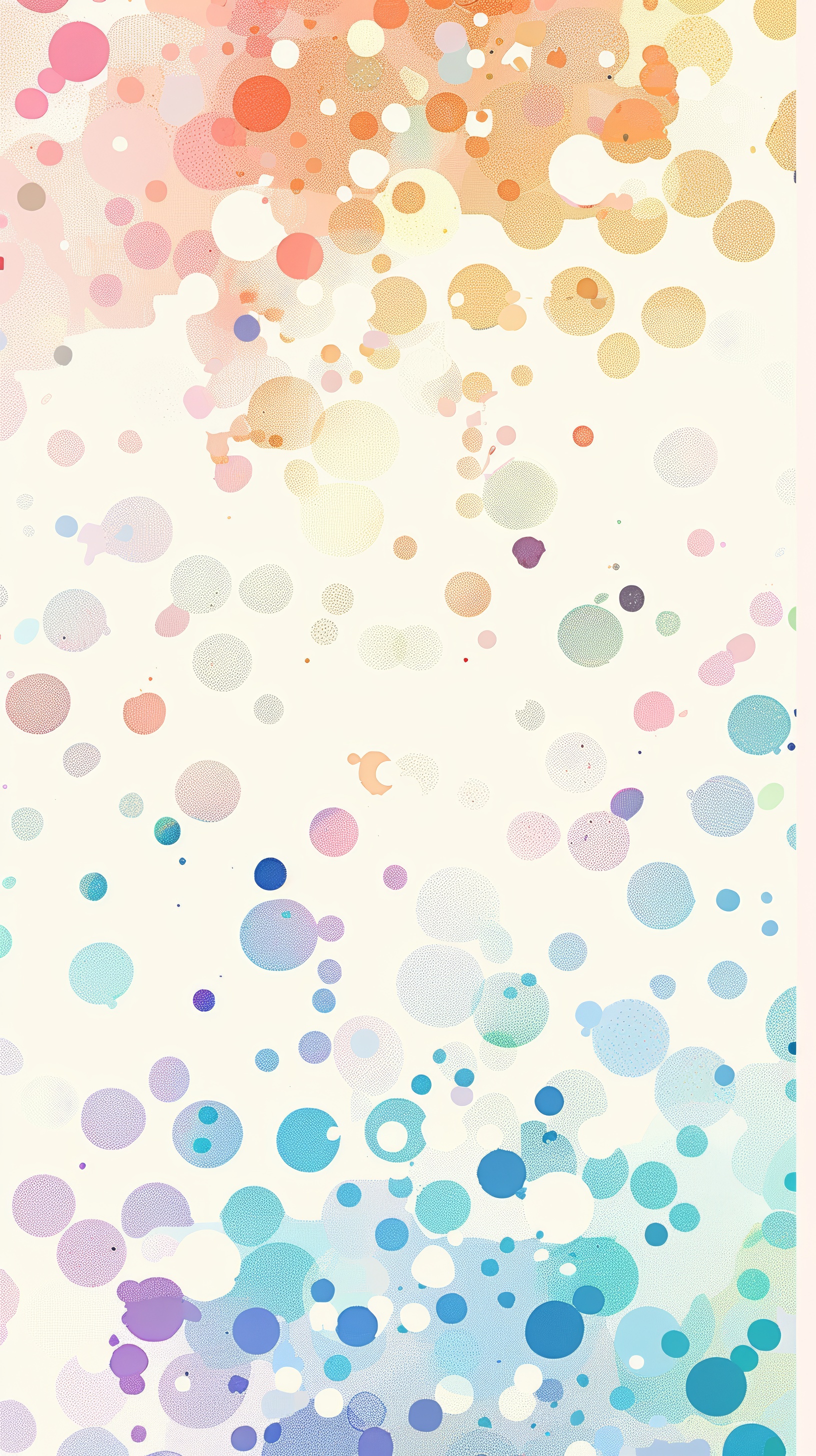 Seamless watercolor polka dot pattern
