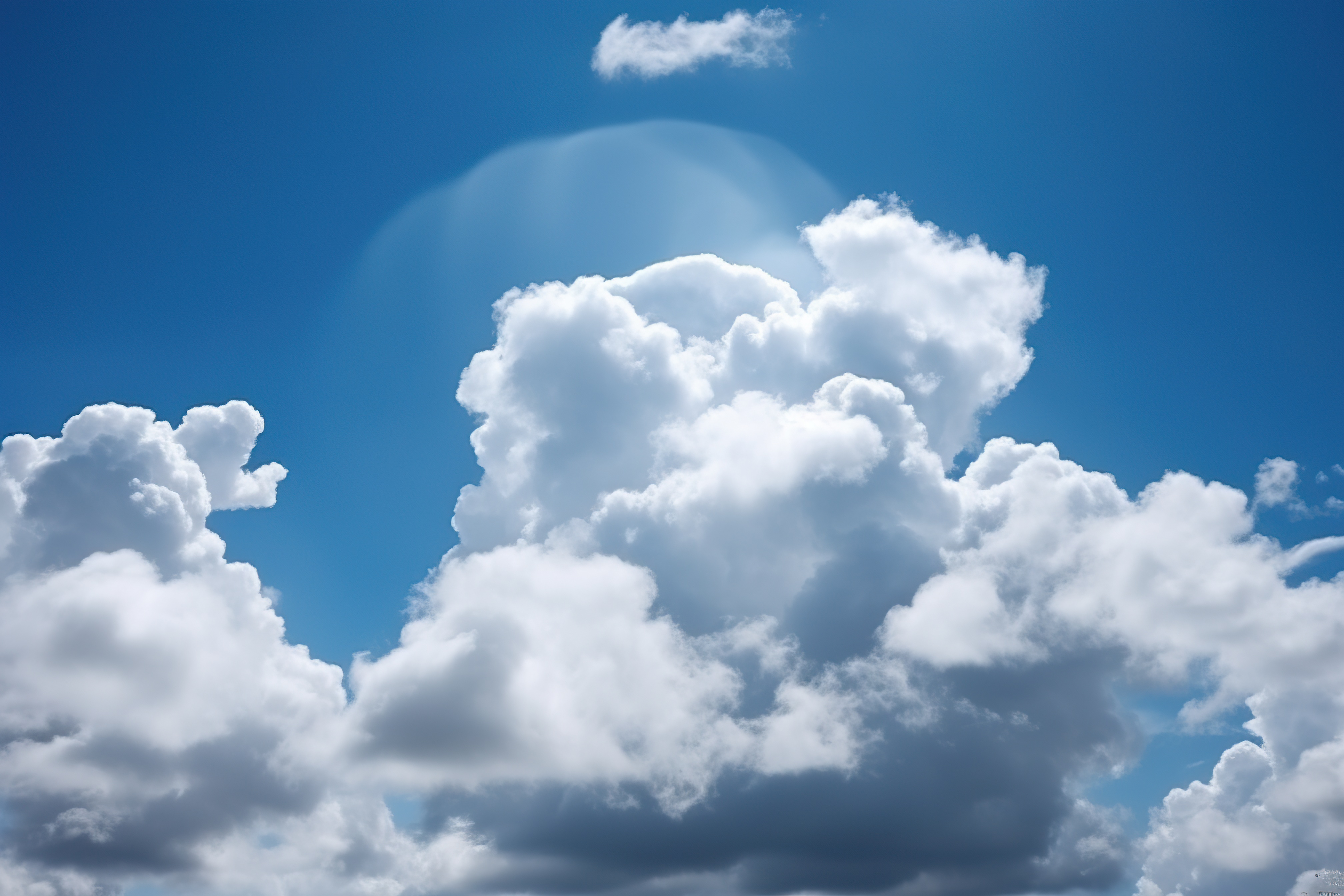 Beautiful soft clouds on blue sky, white clouds
