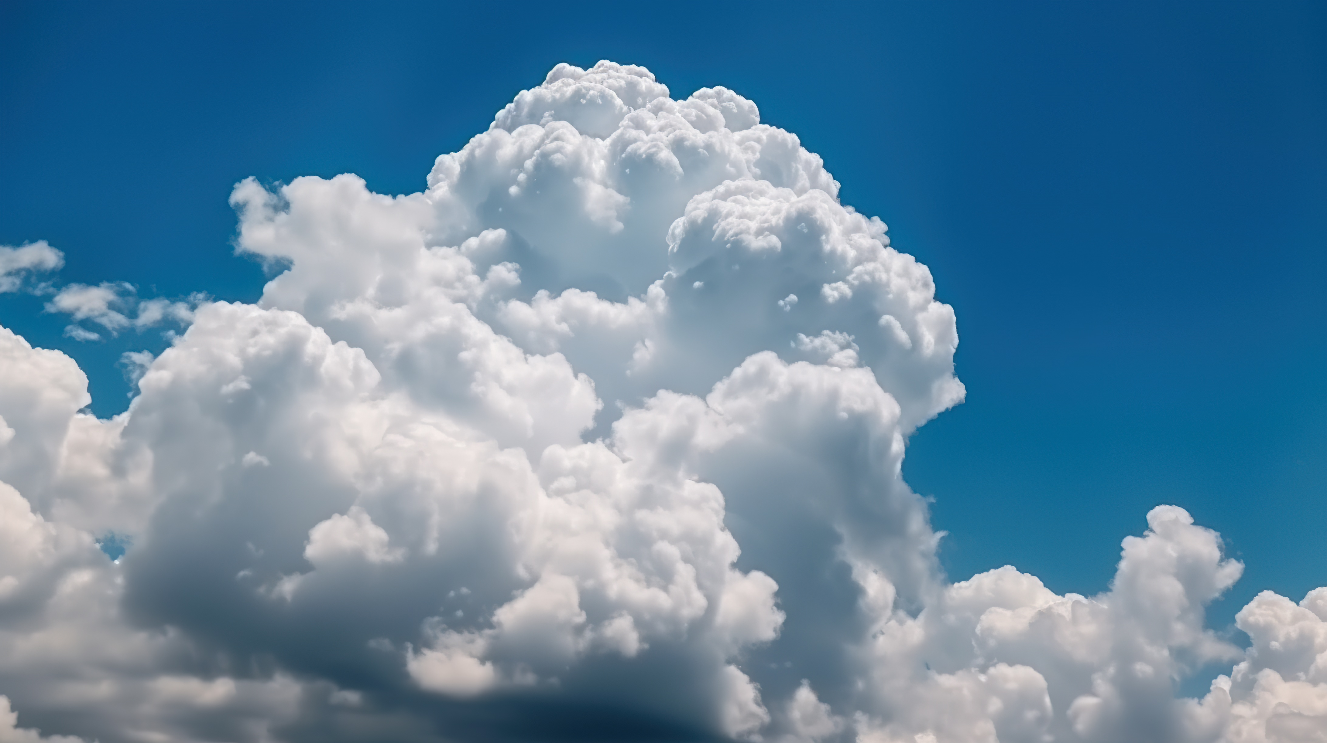 Beautiful soft clouds on blue sky, white clouds