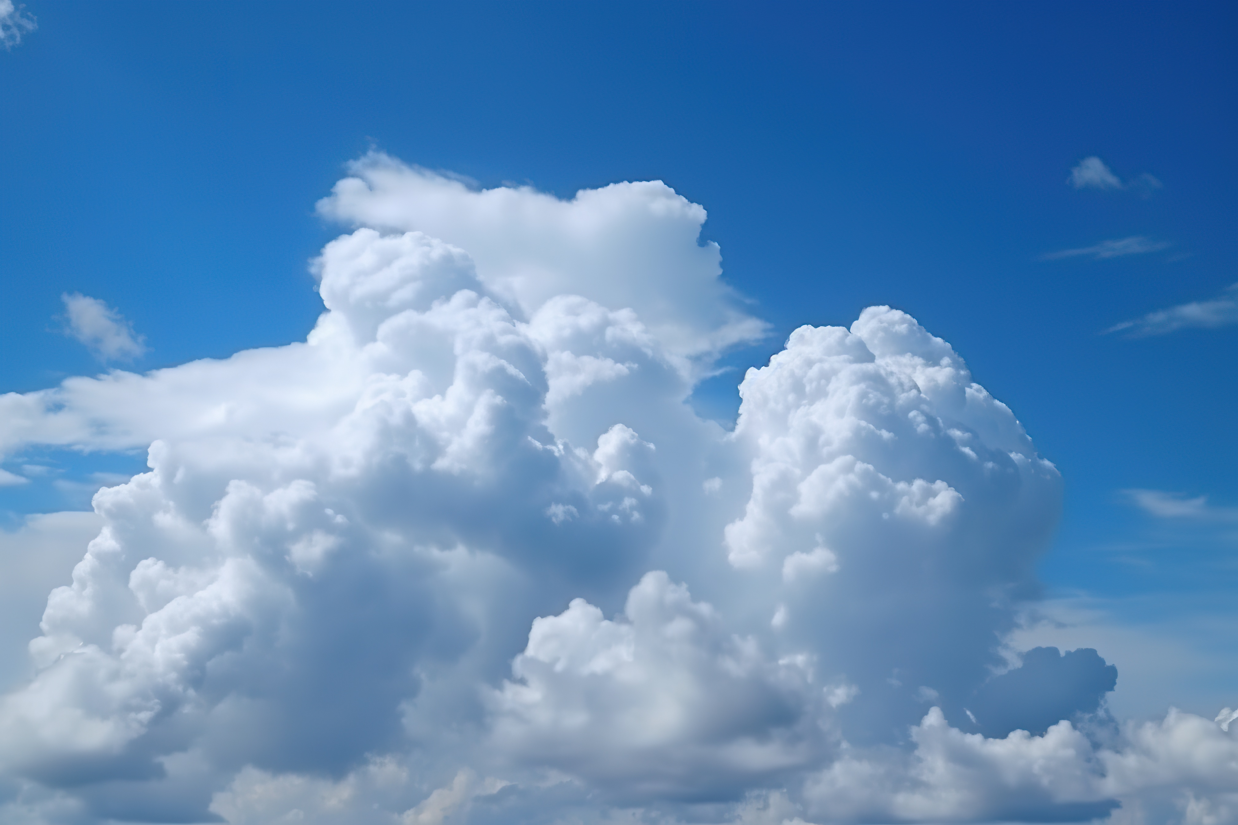 Beautiful soft clouds on blue sky, white clouds
