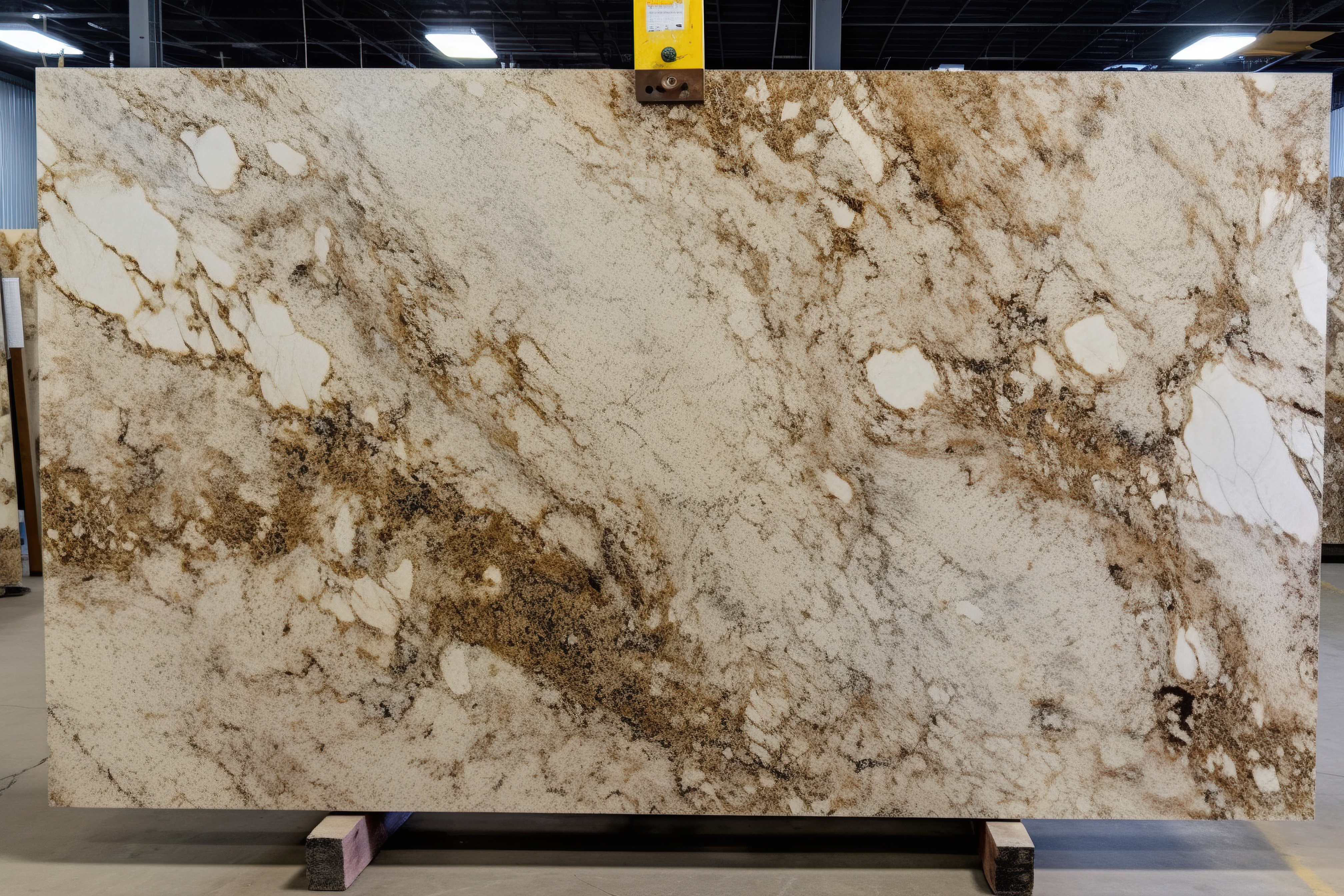 Light cream marble with brown and gold flecks