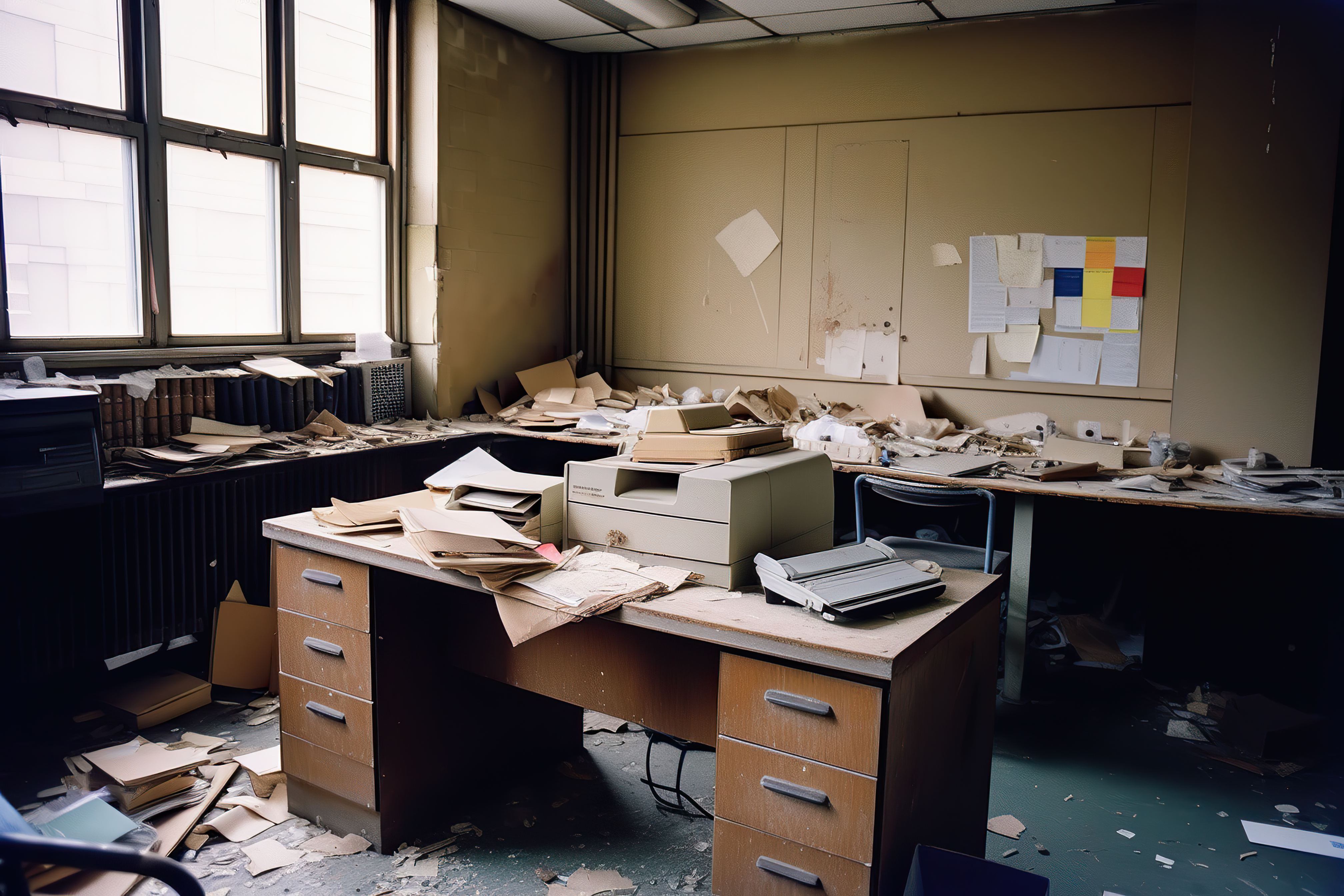Small abandoned office