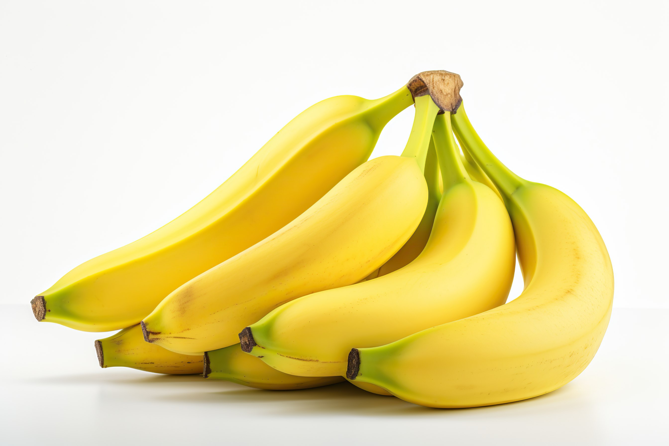 Bunch of bananas isolated on white background