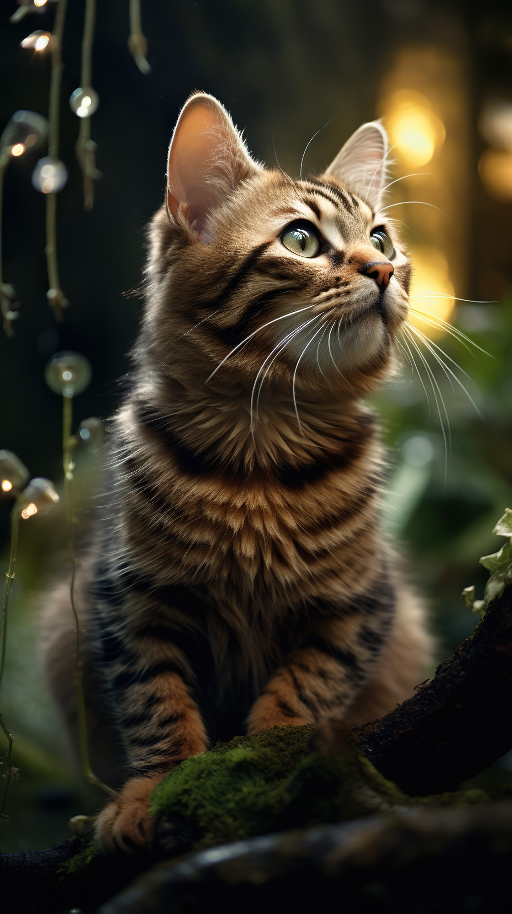 Cat roaming in its natural habitat