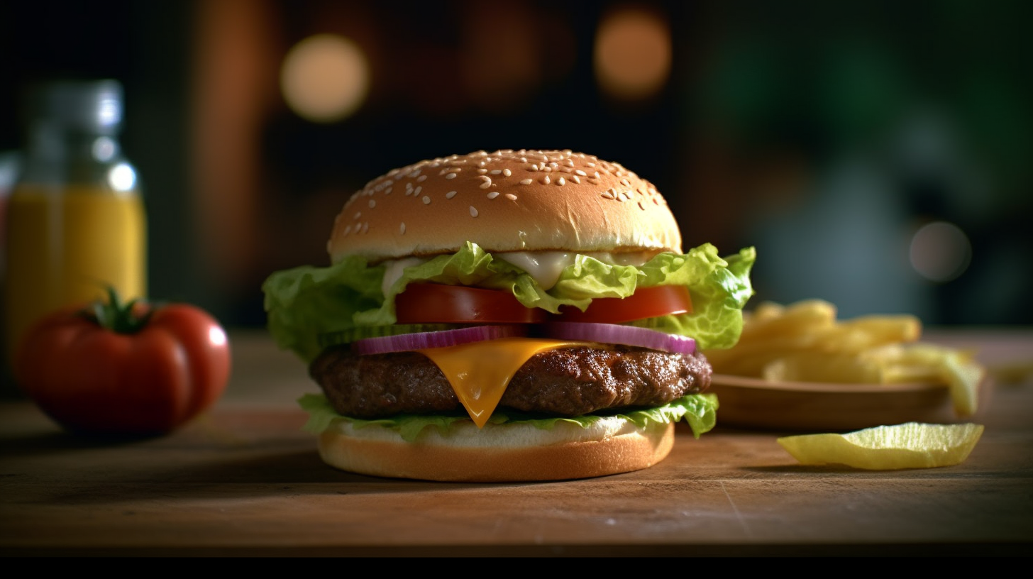 Closeup Cheeseburger Food Cheese Steak