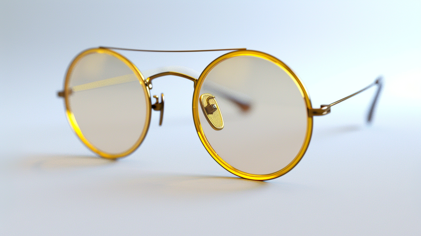 Colorful Eyeglasses isolated on white Background