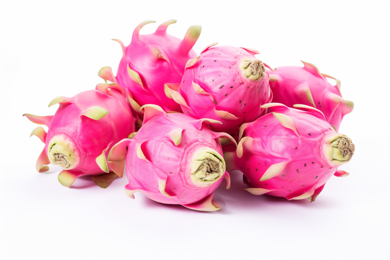 Dragon fruit isolated on white background
