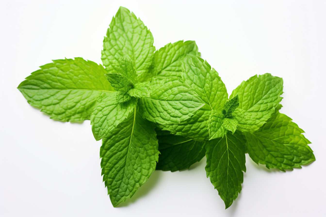Fresh mint isolated on white background