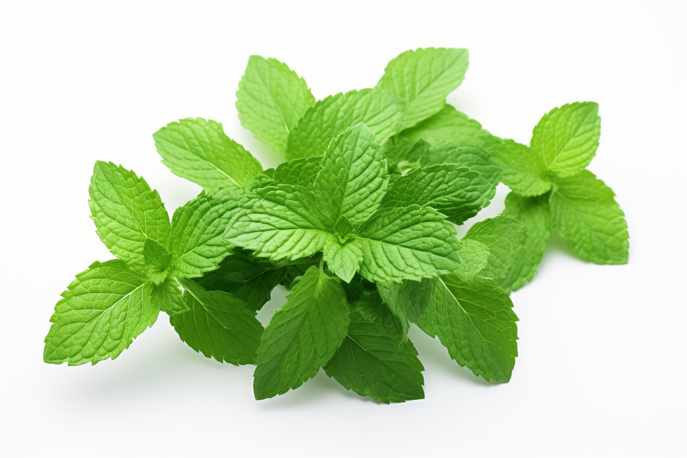 Fresh mint isolated on white background