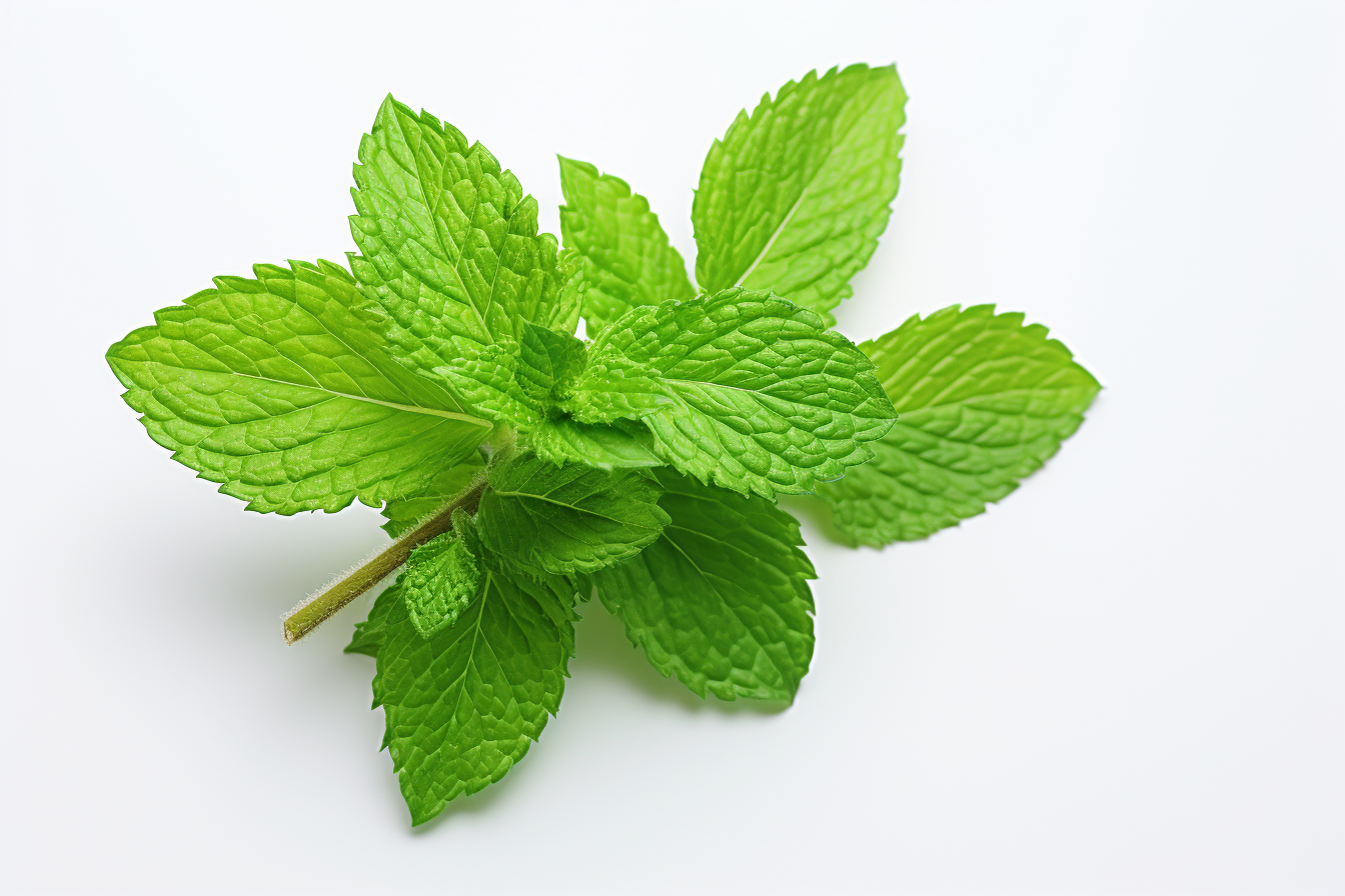 Fresh mint isolated on white background