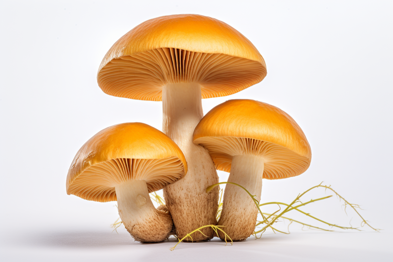 Mushrooms isolated on white background