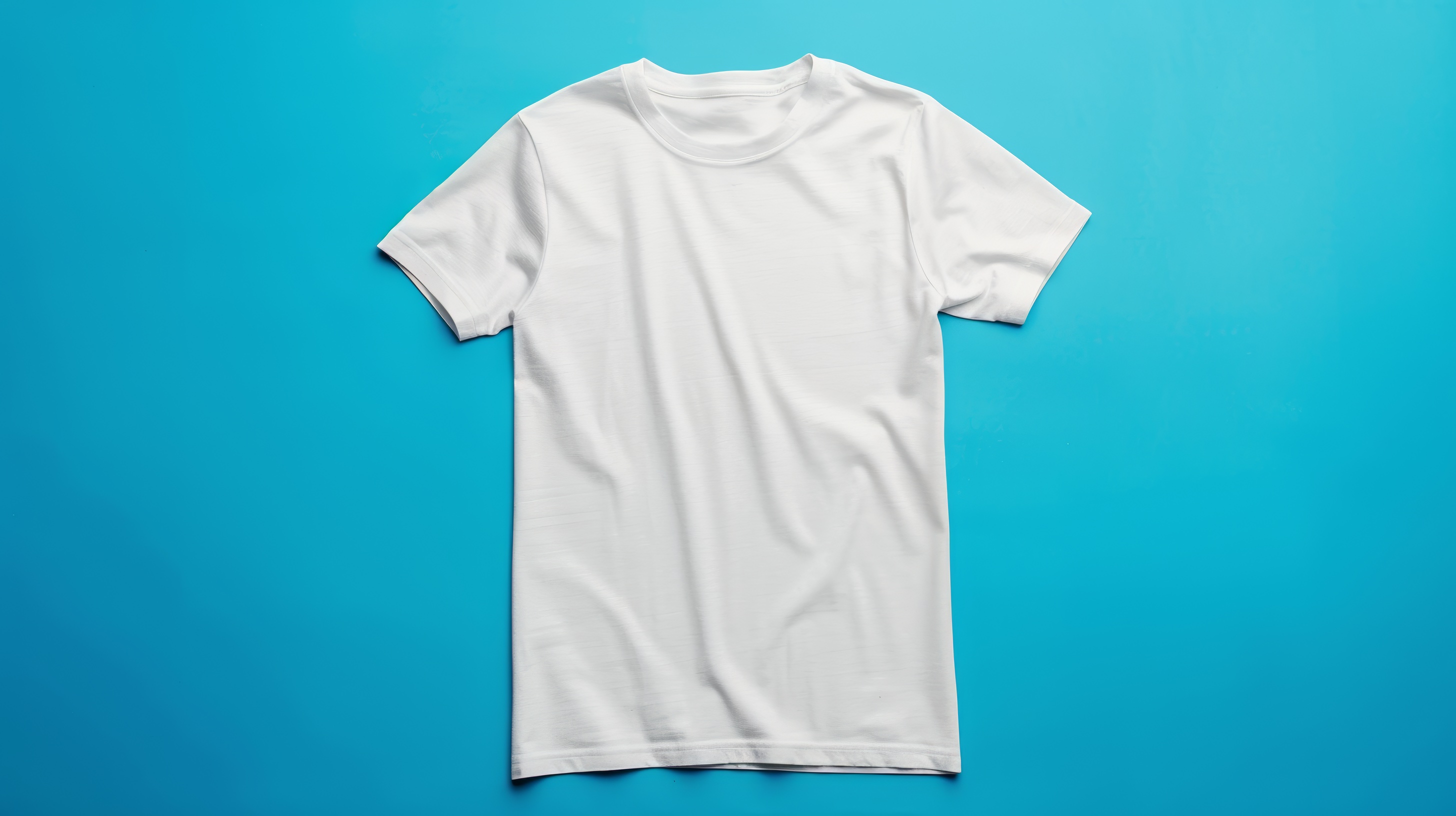 Plain white t shirt mockup, Blank male t shirt front view