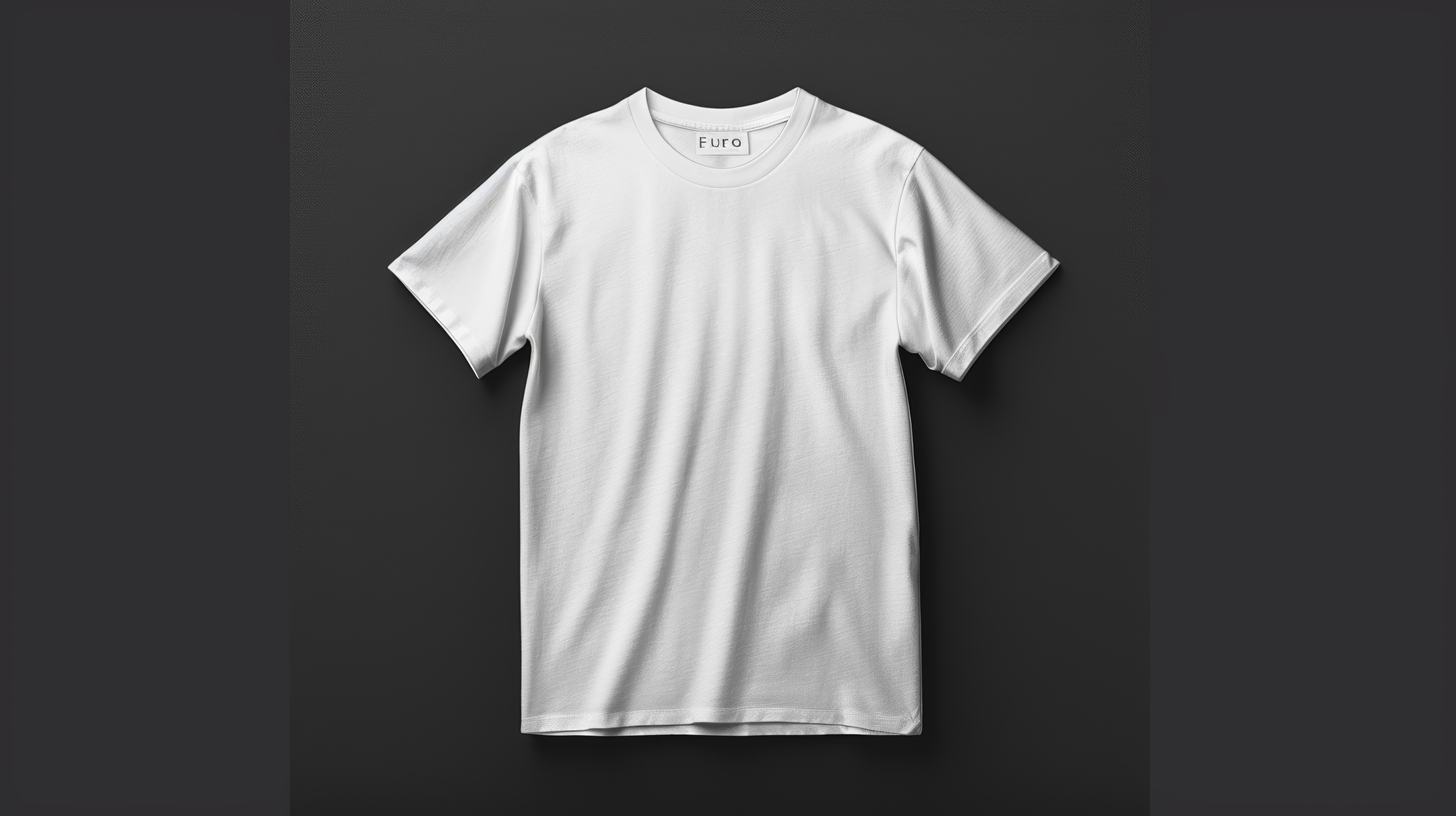 Plain white t shirt mockup, Blank male t shirt front view